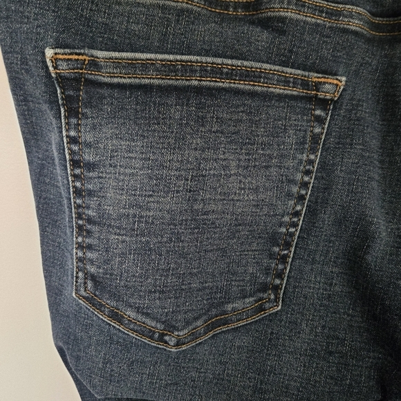 Old Navy Slim 360 Stretch Jean Men's 40x30 Distressed Dark Wash Recycled Western - Picture 9 of 9